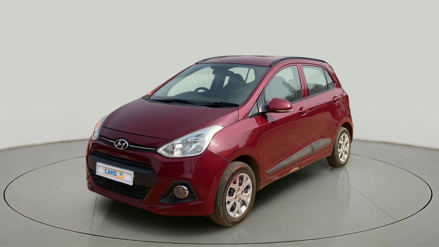 2015 Hyundai Grand i10 SPORTZ 1.2 KAPPA VTVT, Petrol, Manual, 81,093 km, Left Front Diagonal