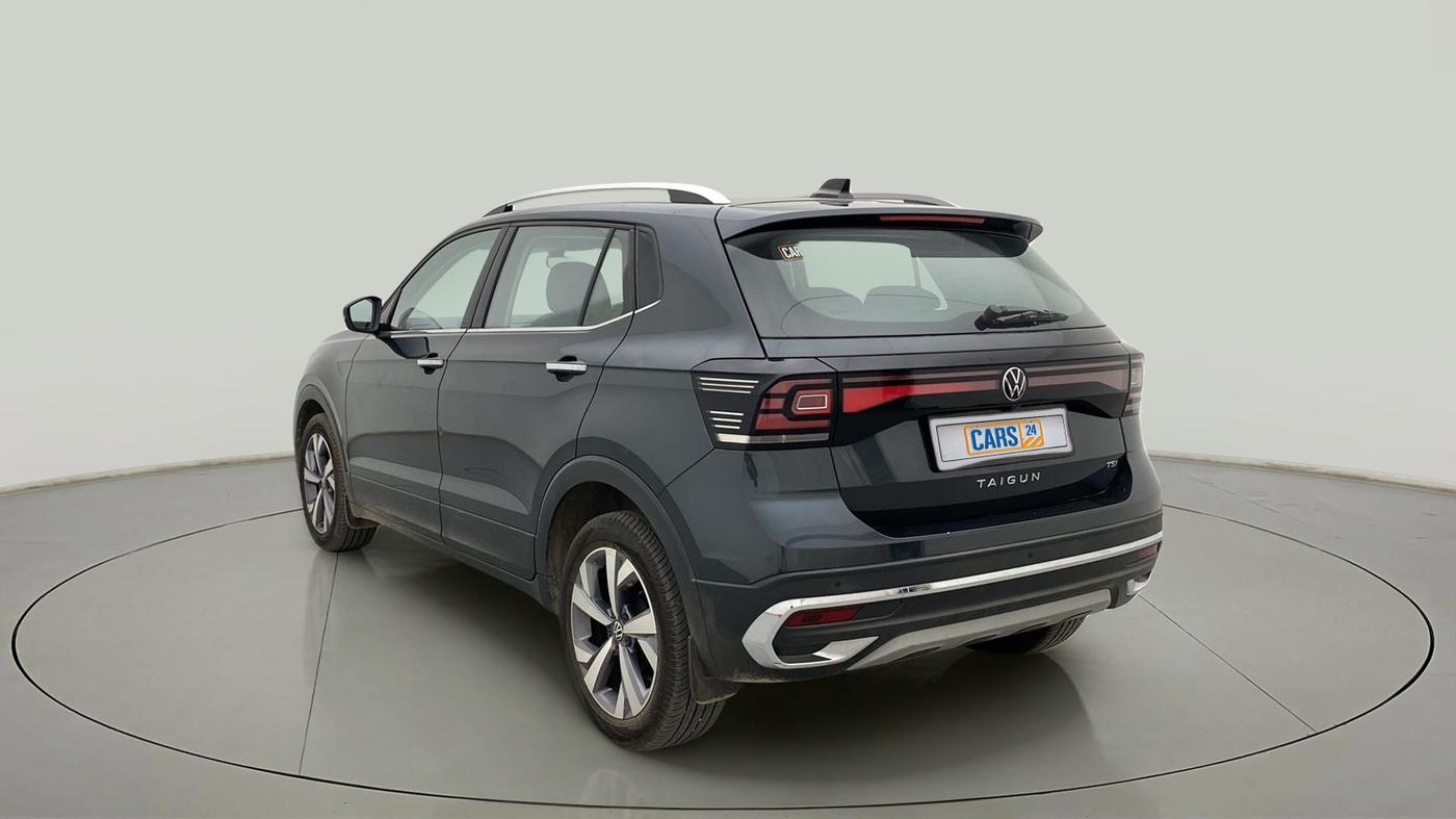 2023 Volkswagen TAIGUN TOPLINE 1.0 TSI AT, Petrol, Automatic, 1,607 km, Left Back Diagonal