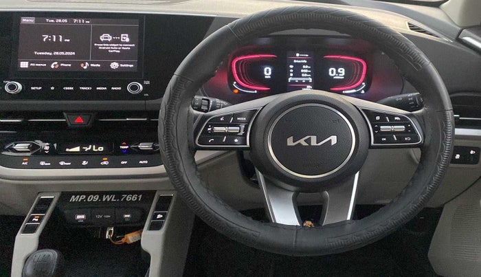 2022 KIA CARENS PRESTIGE PLUS 1.4 PETROL 7 STR, Petrol, Manual, 13,392 km, Steering Wheel Close Up
