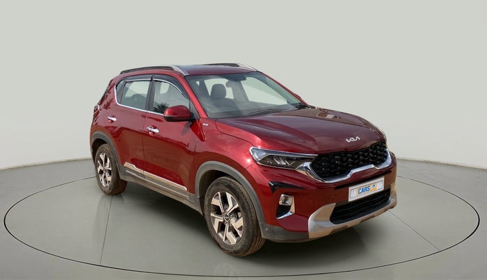 2021 KIA SONET HTX PLUS 1.0 IMT, Petrol, Manual, 21,642 km, Right Front Diagonal