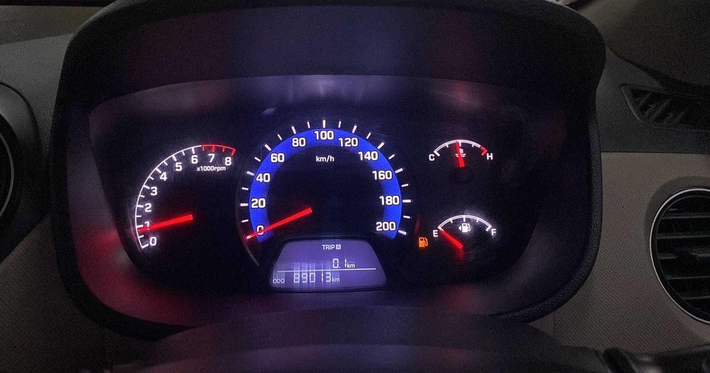 2015 Hyundai Xcent S 1.2, CNG, Manual, 89,031 km, Odometer Image