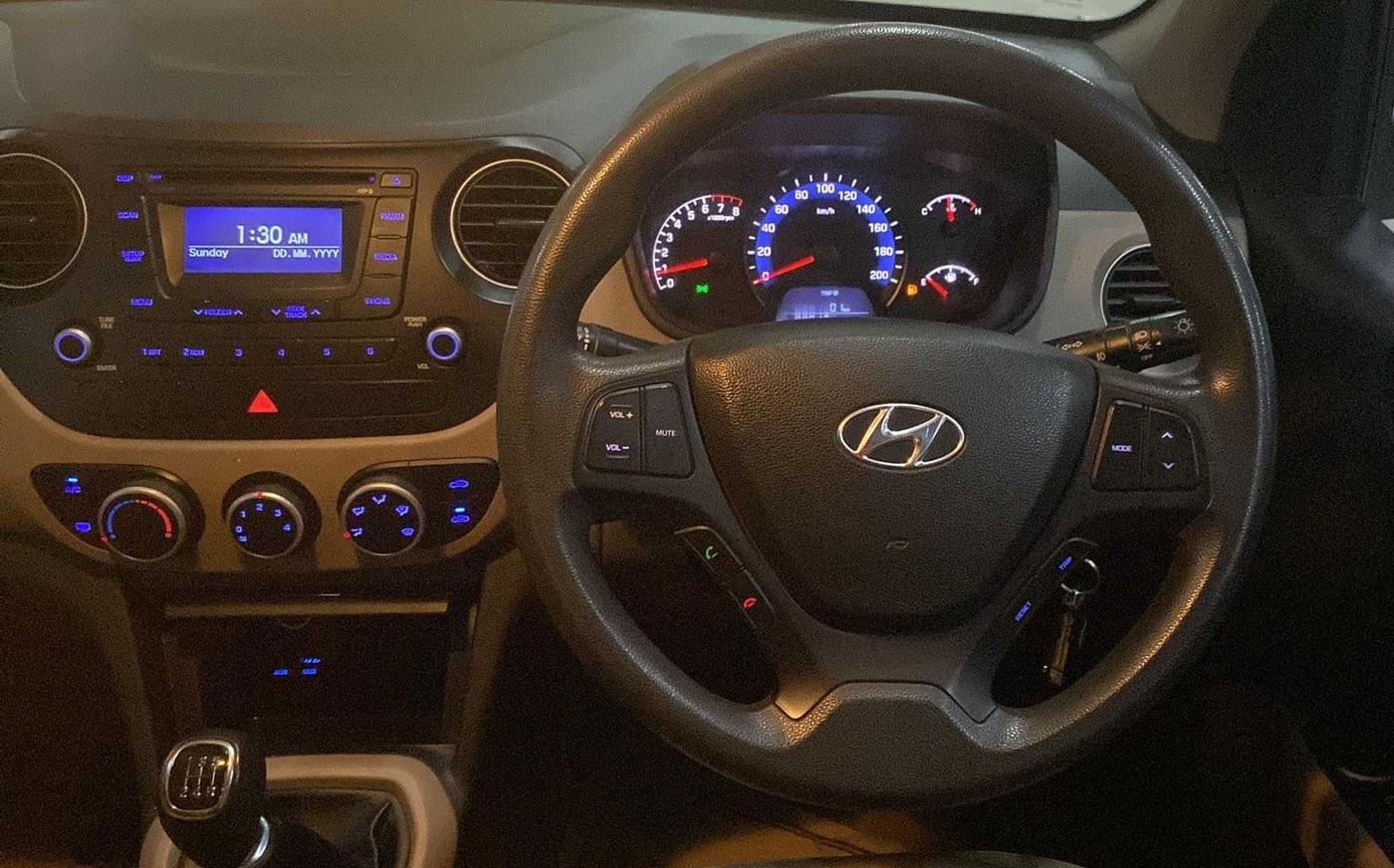 2015 Hyundai Xcent S 1.2, CNG, Manual, 89,031 km, Steering Wheel Close Up