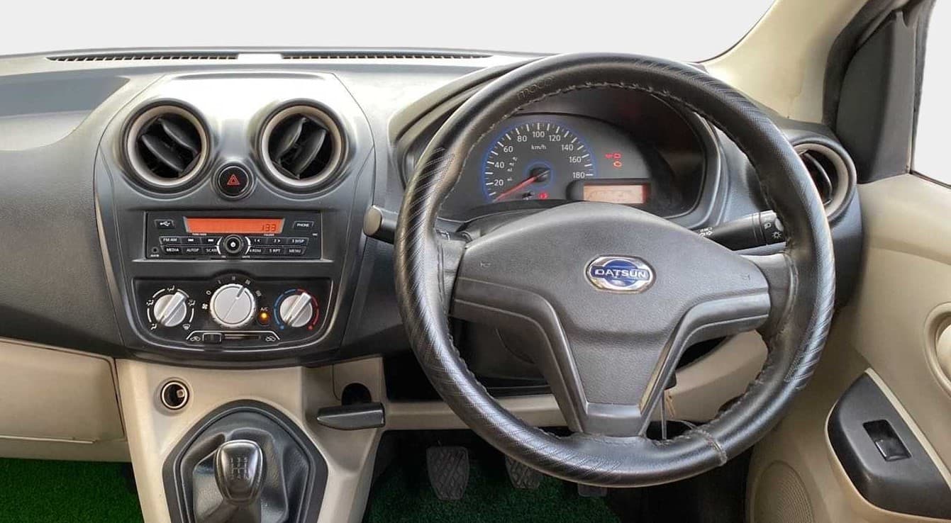 2018 Datsun Go T, Petrol, Manual, 75,377 km, Steering Wheel Close Up