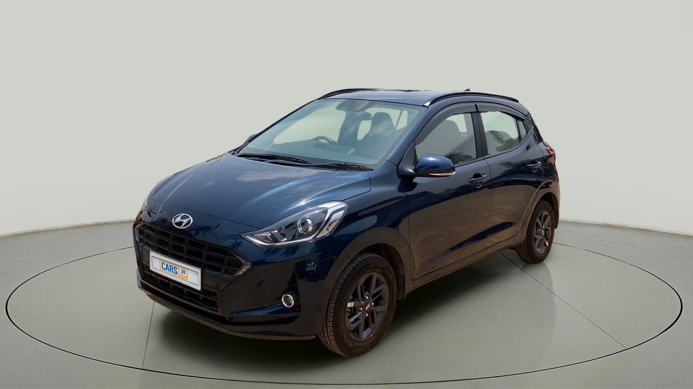 2021 Hyundai GRAND I10 NIOS SPORTZ AMT 1.2 KAPPA VTVT, Petrol, Automatic, 7,695 km, Left Front Diagonal