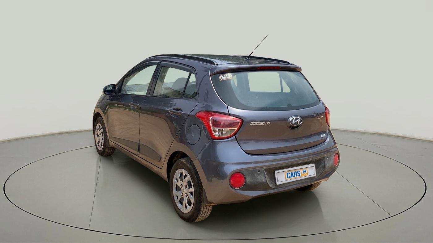 2017 Hyundai Grand i10 SPORTZ 1.2 KAPPA VTVT, Petrol, Manual, 96,375 km, Left Back Diagonal