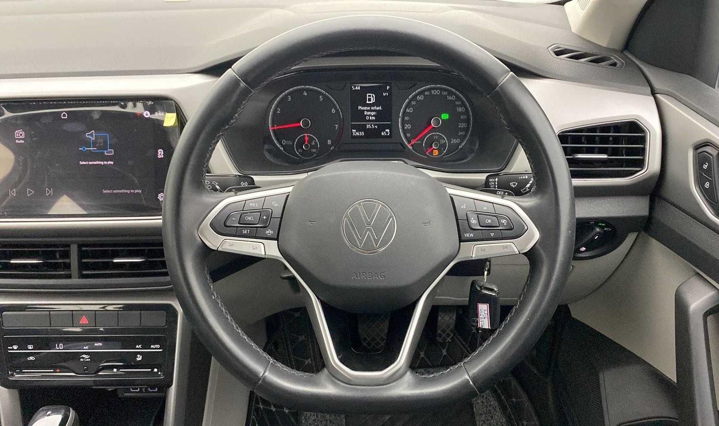 2022 Volkswagen TAIGUN HIGHLINE 1.0 TSI AT, Petrol, Automatic, 32,567 km, Steering Wheel Close Up