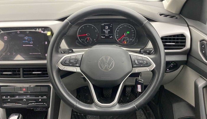 2022 Volkswagen TAIGUN HIGHLINE 1.0 TSI AT, Petrol, Automatic, 32,567 km, Steering Wheel Close Up