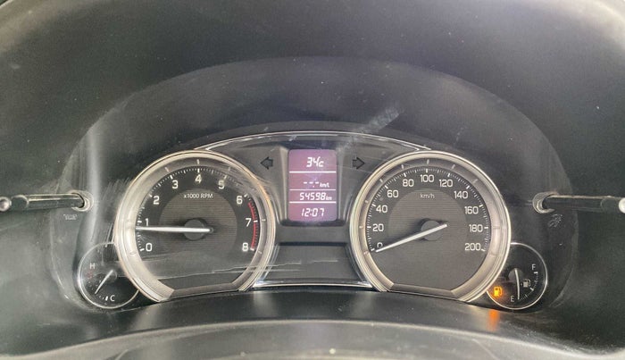 2016 Maruti Ciaz VXI+, Petrol, Manual, 54,396 km, Odometer Image