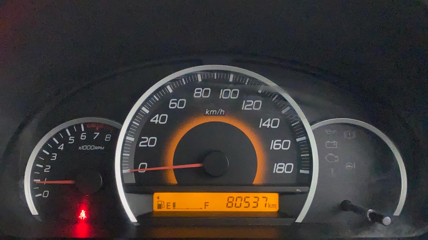 2016 Maruti Wagon R 1.0 VXI, Petrol, Manual, 80,537 km, Odometer Image