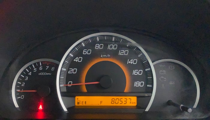 2016 Maruti Wagon R 1.0 VXI, Petrol, Manual, 80,537 km, Odometer Image