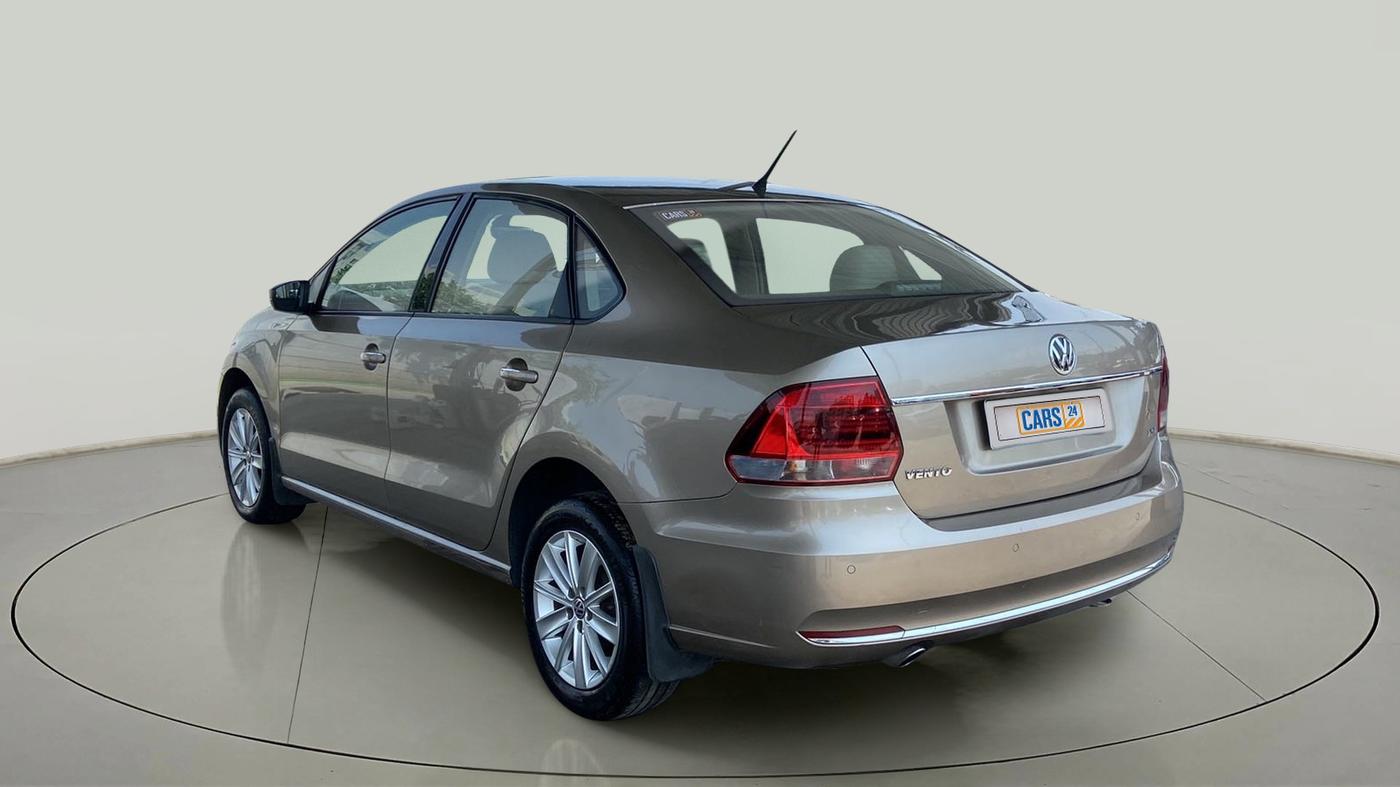 2017 Volkswagen Vento HIGHLINE PETROL AT, Petrol, Automatic, 68,999 km, Left Back Diagonal