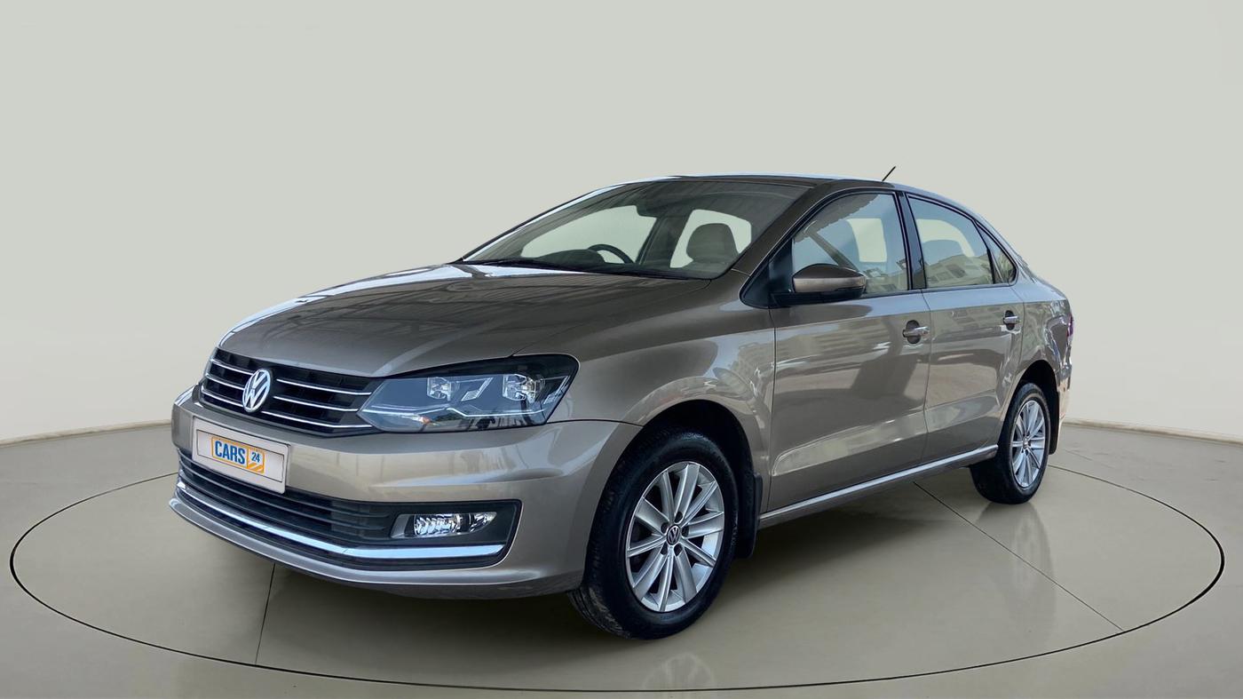 2017 Volkswagen Vento HIGHLINE PETROL AT, Petrol, Automatic, 68,999 km, Left Front Diagonal