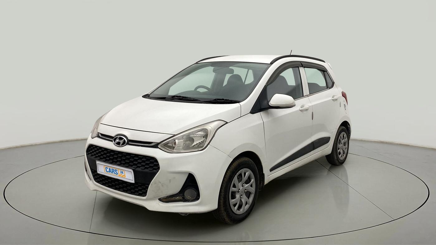 2019 Hyundai Grand i10 SPORTZ 1.2 KAPPA VTVT, Petrol, Manual, 53,131 km, Left Front Diagonal