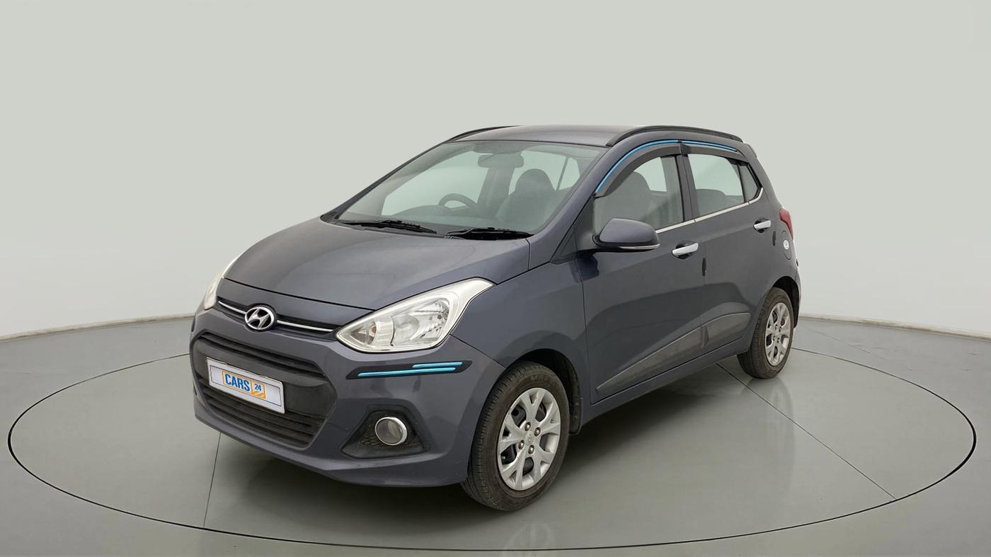 2015 Hyundai Grand i10 SPORTZ 1.2 KAPPA VTVT, Petrol, Manual, 46,926 km, Left Front Diagonal