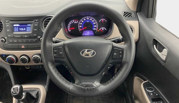 2015 Hyundai Grand i10 SPORTZ 1.2 KAPPA VTVT, Petrol, Manual, 46,926 km, Steering Wheel Close Up