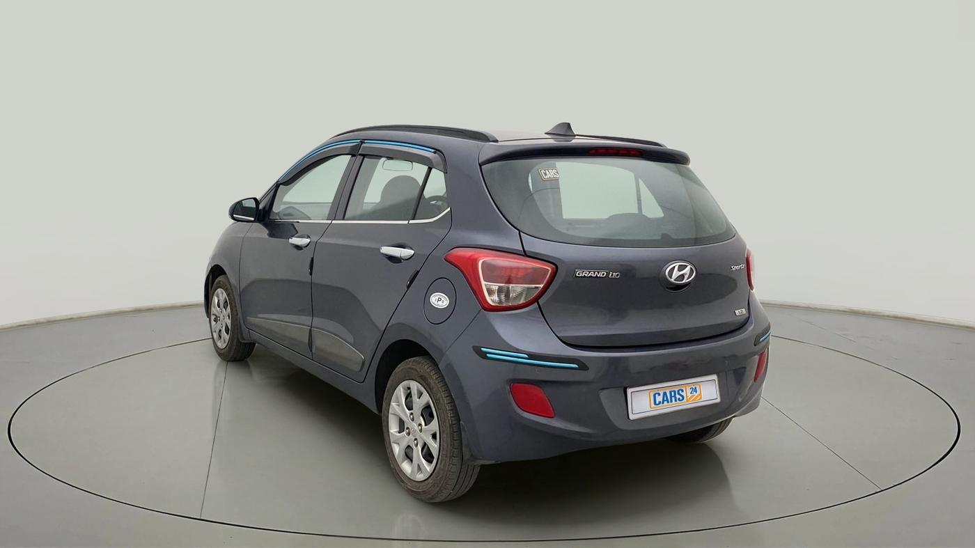 2015 Hyundai Grand i10 SPORTZ 1.2 KAPPA VTVT, Petrol, Manual, 46,926 km, Left Back Diagonal