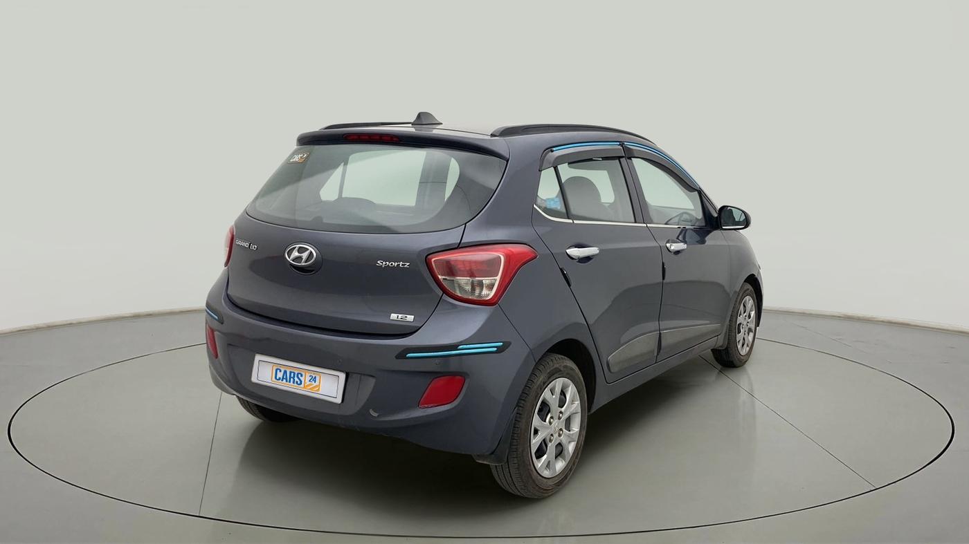 2015 Hyundai Grand i10 SPORTZ 1.2 KAPPA VTVT, Petrol, Manual, 46,926 km, Right Back Diagonal