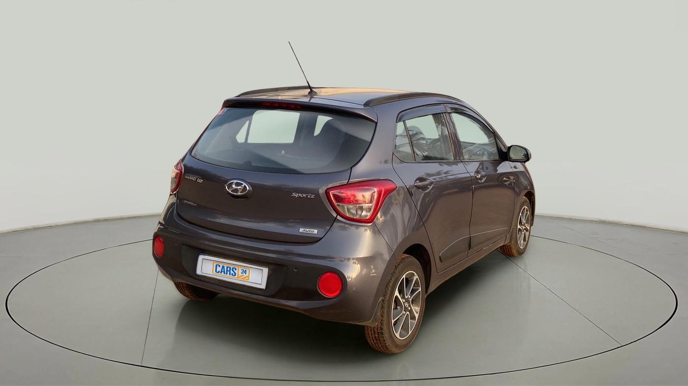2017 Hyundai Grand i10 SPORTZ (O) AT 1.2 KAPPA VTVT, Petrol, Automatic, 46,125 km, Right Back Diagonal