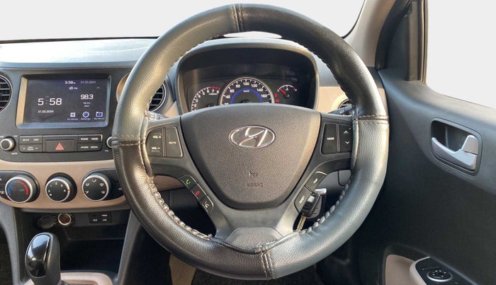 2017 Hyundai Grand i10 SPORTZ (O) AT 1.2 KAPPA VTVT, Petrol, Automatic, 46,125 km, Steering Wheel Close Up