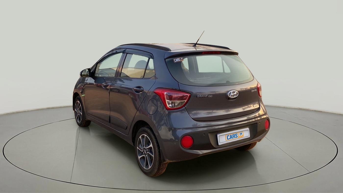 2017 Hyundai Grand i10 SPORTZ (O) AT 1.2 KAPPA VTVT, Petrol, Automatic, 46,125 km, Left Back Diagonal