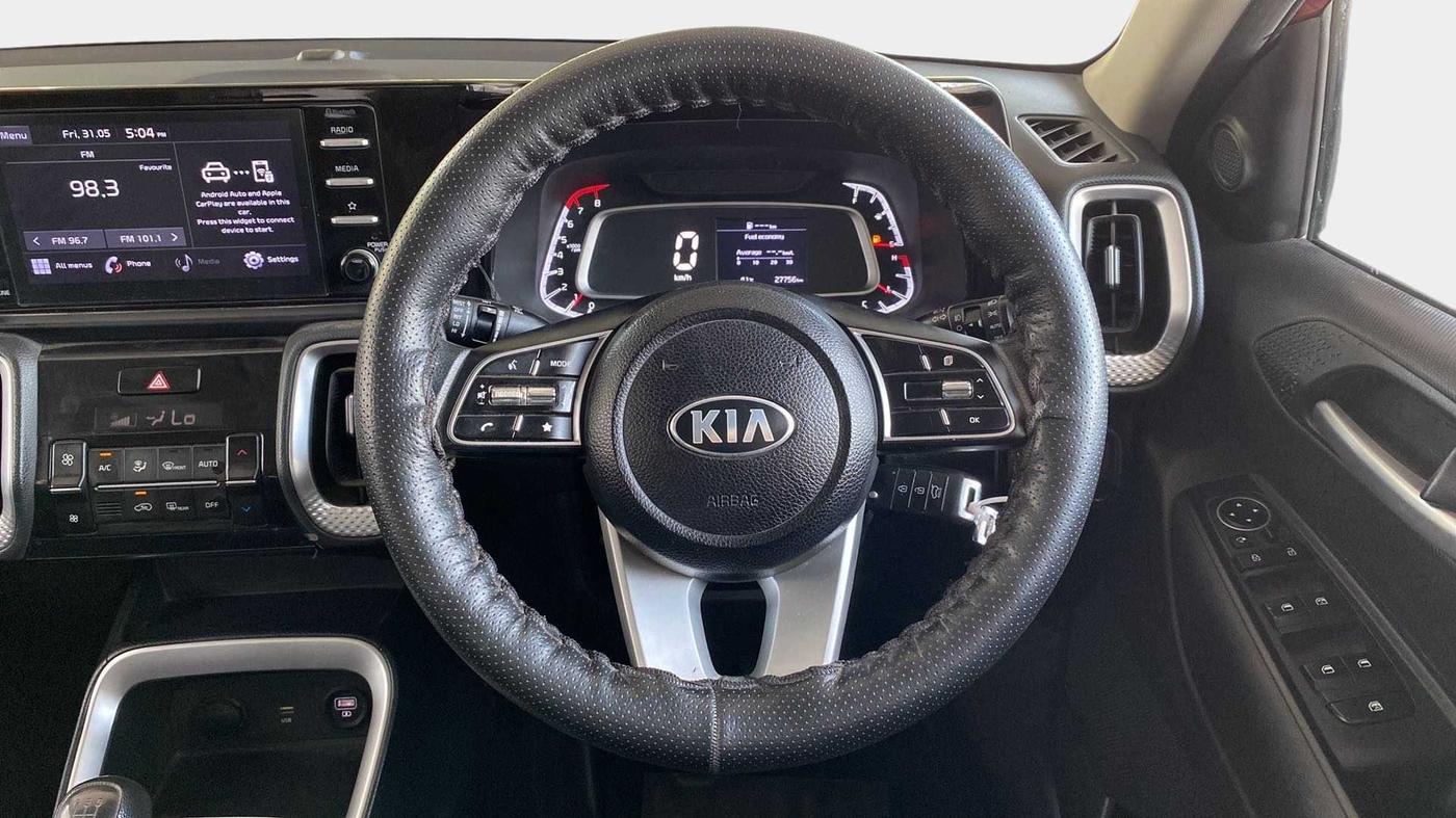 2020 KIA SONET HTK PLUS 1.2, Petrol, Manual, 27,747 km, Steering Wheel Close Up