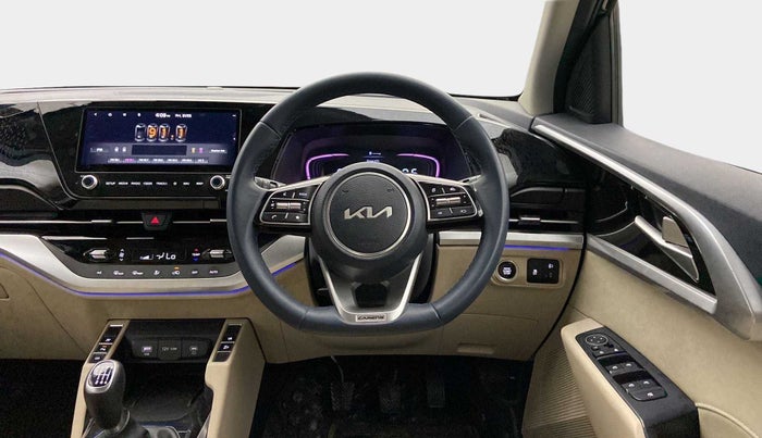 2022 KIA CARENS LUXURY PLUS 1.4 PETROL 6 STR, Petrol, Manual, 24,378 km, Steering Wheel Close Up