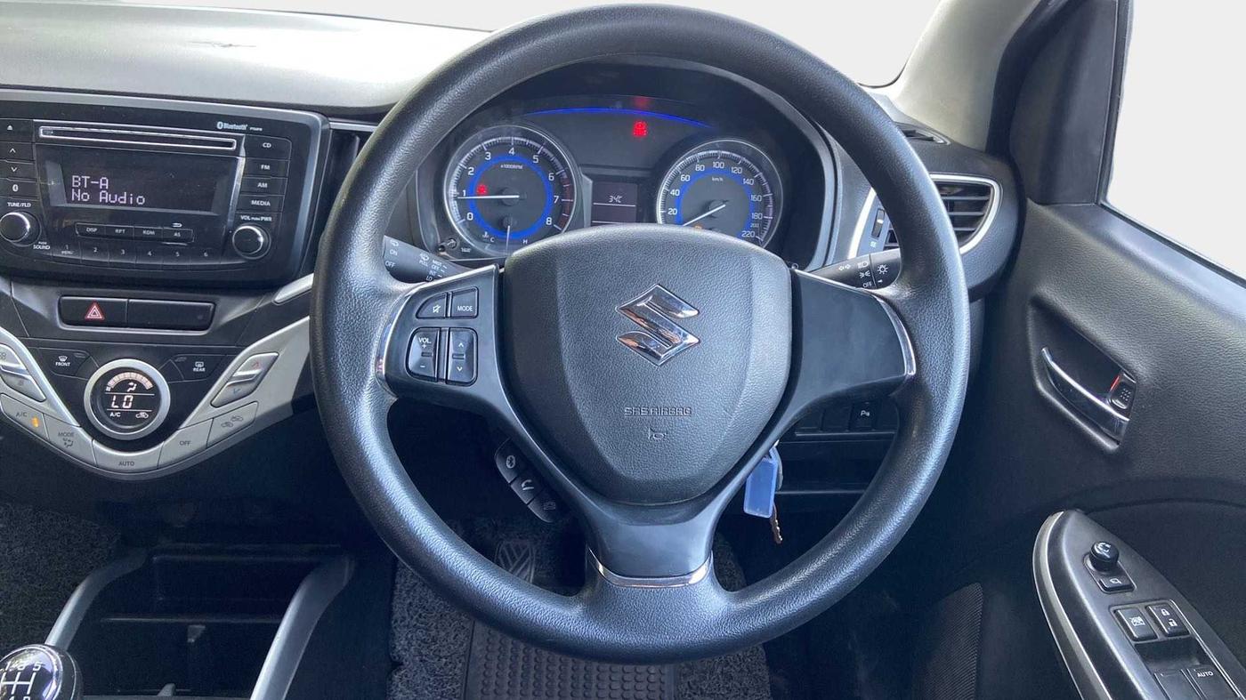 2018 Maruti Baleno DELTA PETROL 1.2, Petrol, Manual, 55,901 km, Steering Wheel Close Up