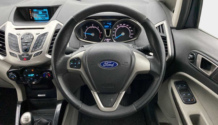 2013 Ford Ecosport TITANIUM 1.5L DIESEL, Diesel, Manual, 1,00,825 km, Steering Wheel Close Up
