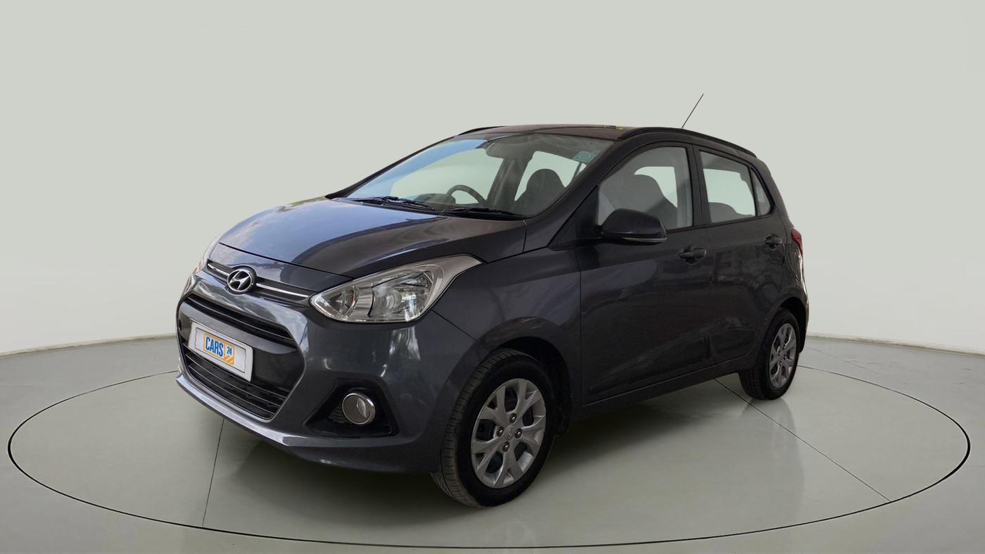 2015 Hyundai Grand i10 SPORTZ 1.2 KAPPA VTVT, Petrol, Manual, 32,135 km, Left Front Diagonal