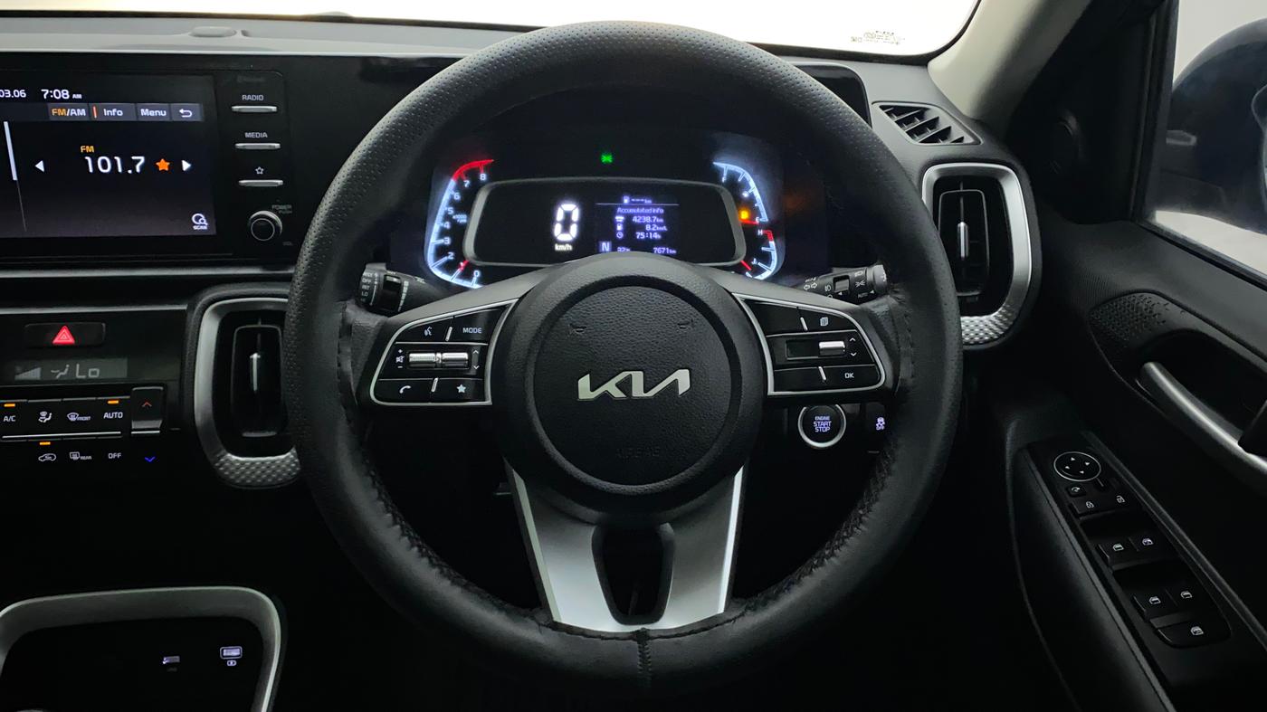 2022 KIA SONET HTK PLUS 1.0 IMT, Petrol, Manual, 7,671 km, Steering Wheel Close Up