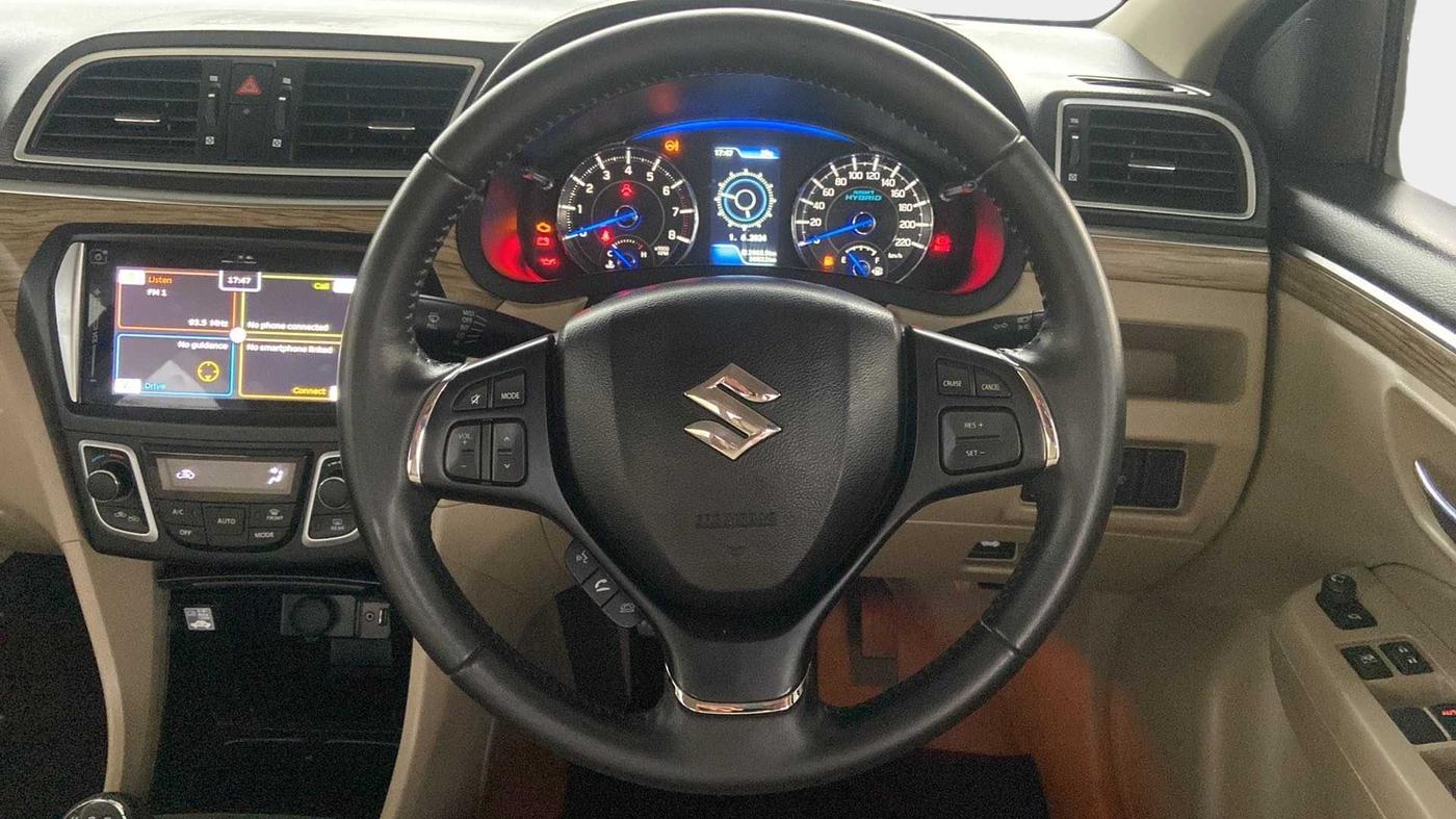 2019 Maruti Ciaz ALPHA 1.5 SHVS PETROL, Petrol, Manual, 30,808 km, Steering Wheel Close Up