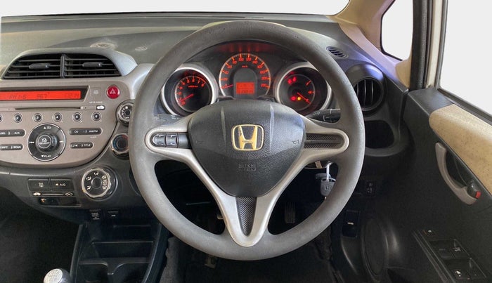 2011 Honda Jazz 1.2 L I-VTEC SELECT, Petrol, Manual, 1,19,987 km, Steering Wheel Close Up