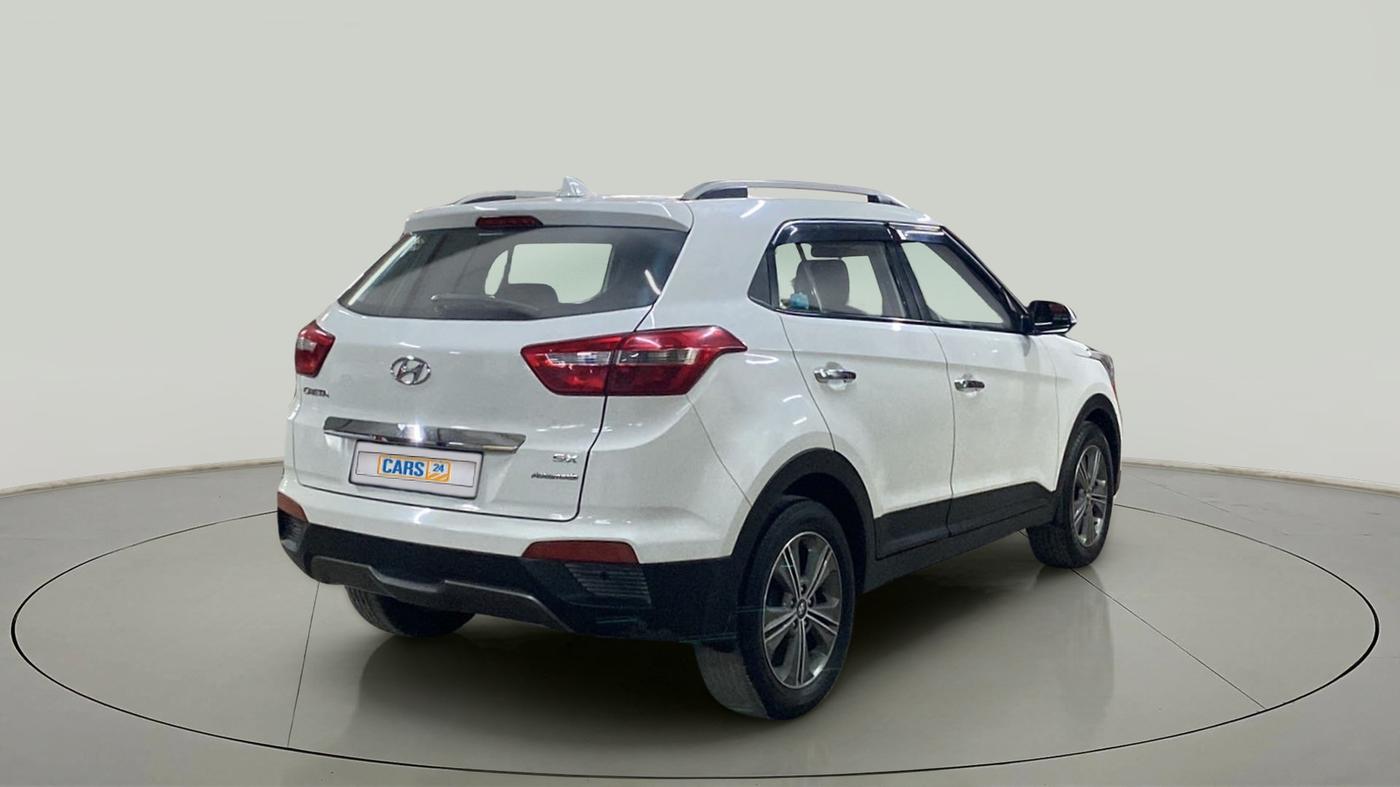 2018 Hyundai Creta SX PLUS AT 1.6 PETROL, Petrol, Automatic, 44,001 km, Right Back Diagonal