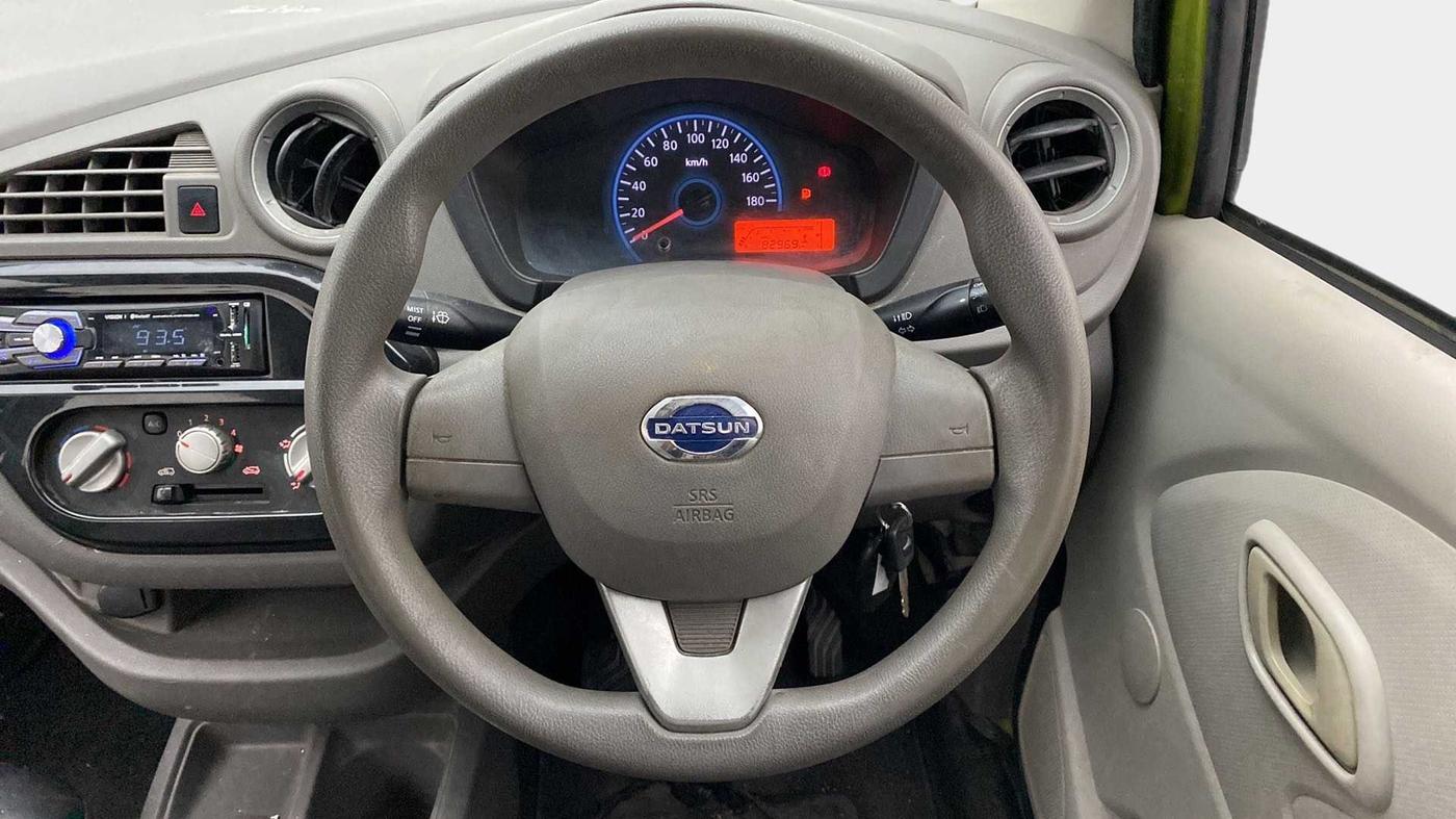 2016 Datsun Redi Go S, Petrol, Manual, 83,265 km, Steering Wheel Close Up
