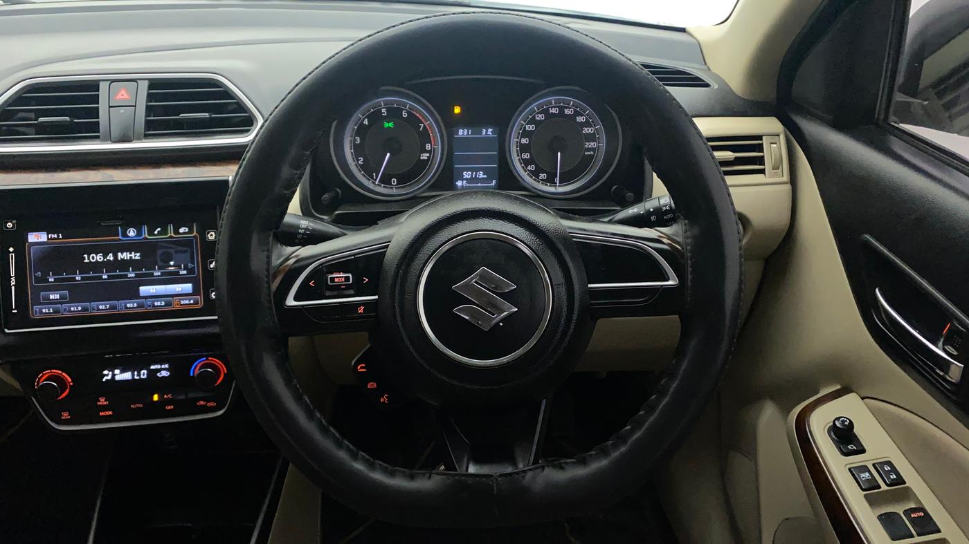 2019 Maruti Dzire ZXI PLUS, Petrol, Manual, 50,113 km, Steering Wheel Close Up