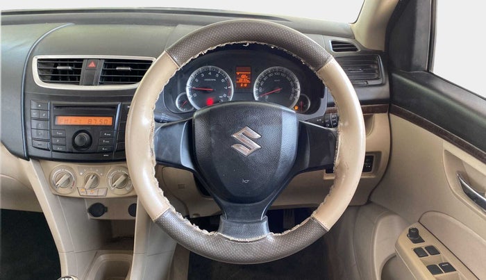 2013 Maruti Swift Dzire VXI, Petrol, Manual, 69,142 km, Steering Wheel Close Up