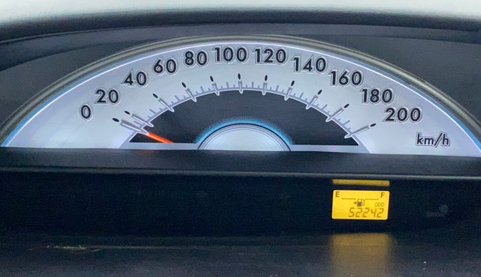 2011 Toyota Etios Liva G, Petrol, Manual, 52,343 km, Odometer Image