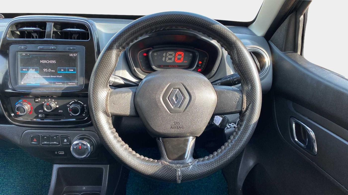 2018 Renault Kwid RXT 1.0 AMT (O), Petrol, Automatic, 90,363 km, Steering Wheel Close Up