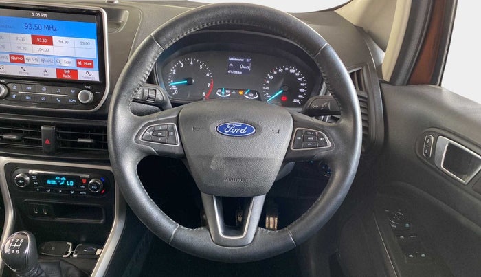 2018 Ford Ecosport TITANIUM 1.5L PETROL, Petrol, Manual, 47,784 km, Steering Wheel Close Up