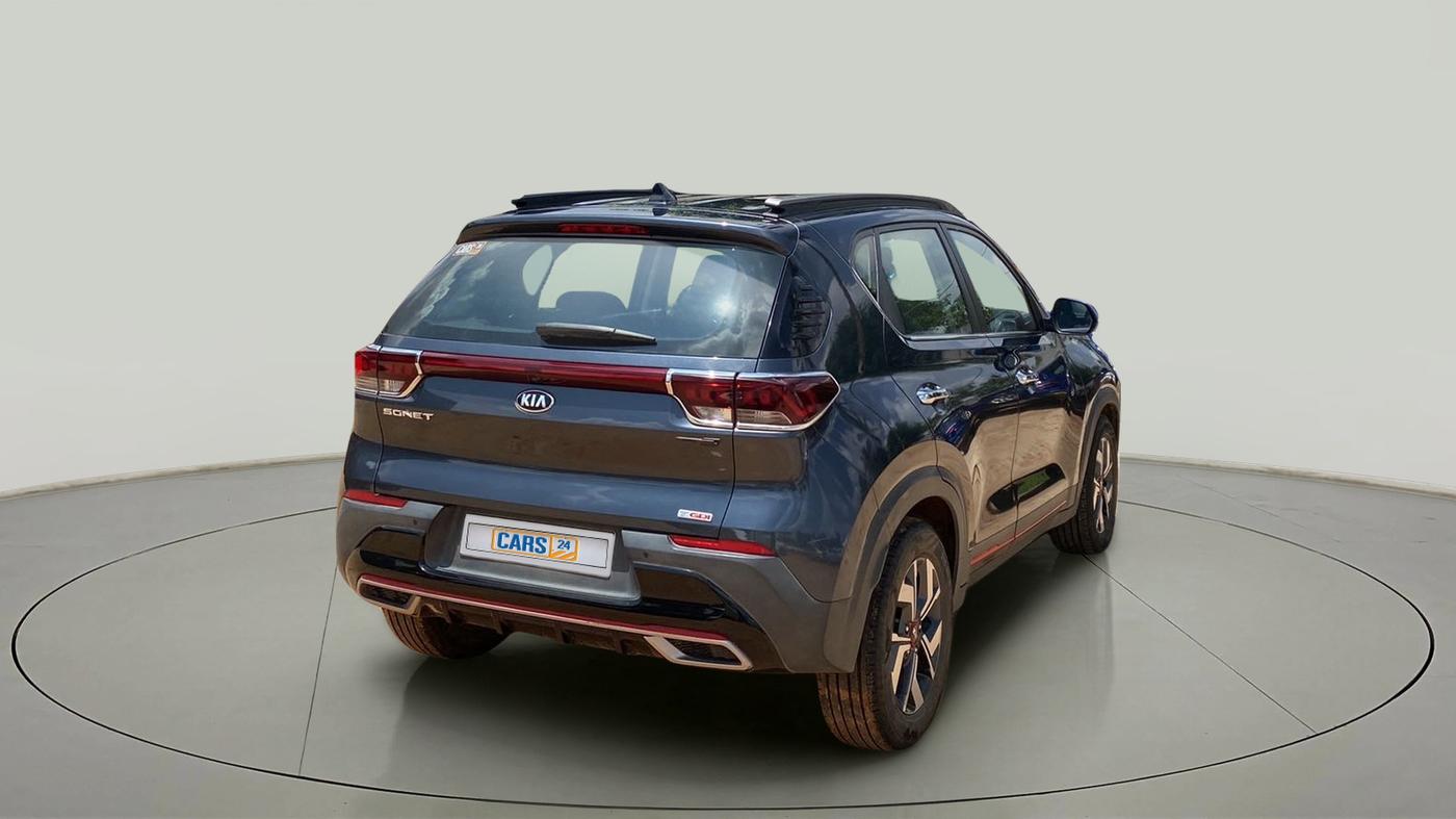 2020 KIA SONET GTX PLUS 1.0 DCT, Petrol, Automatic, 18,143 km, Right Back Diagonal