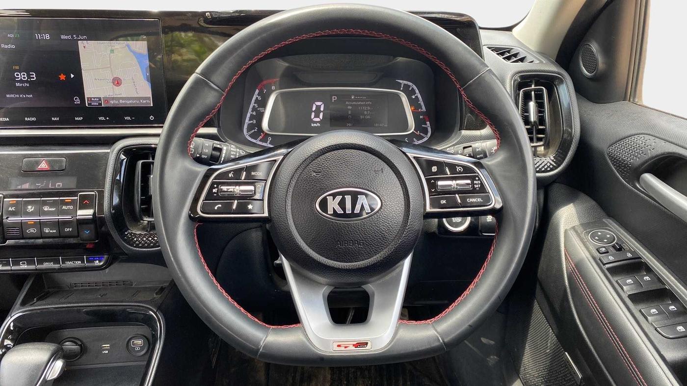 2020 KIA SONET GTX PLUS 1.0 DCT, Petrol, Automatic, 18,143 km, Steering Wheel Close Up