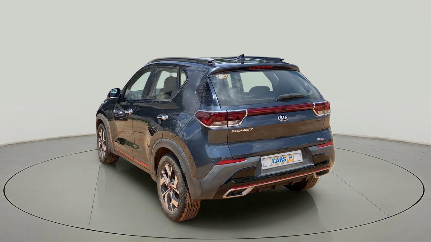 2020 KIA SONET GTX PLUS 1.0 DCT, Petrol, Automatic, 18,143 km, Left Back Diagonal