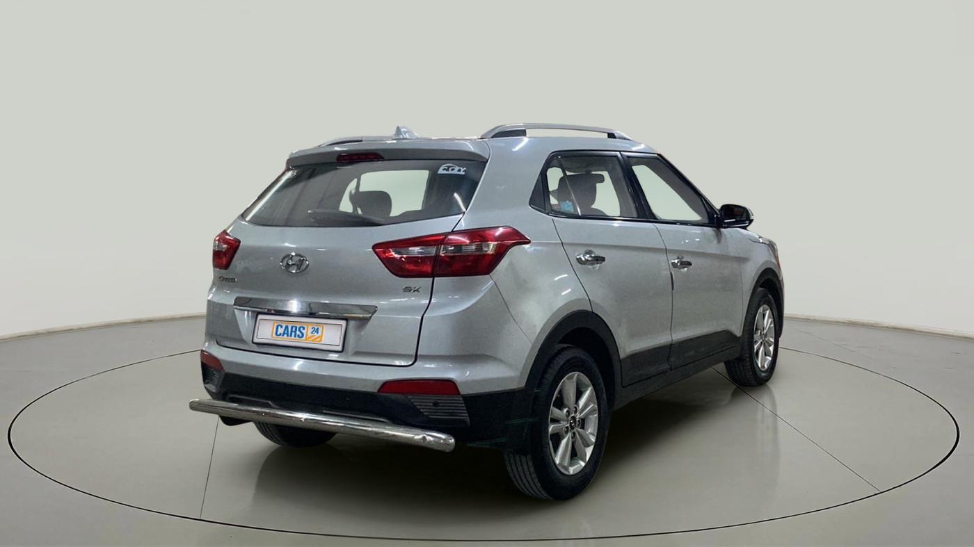 2016 Hyundai Creta SX PLUS 1.6 PETROL, Petrol, Manual, 1,06,890 km, Right Back Diagonal