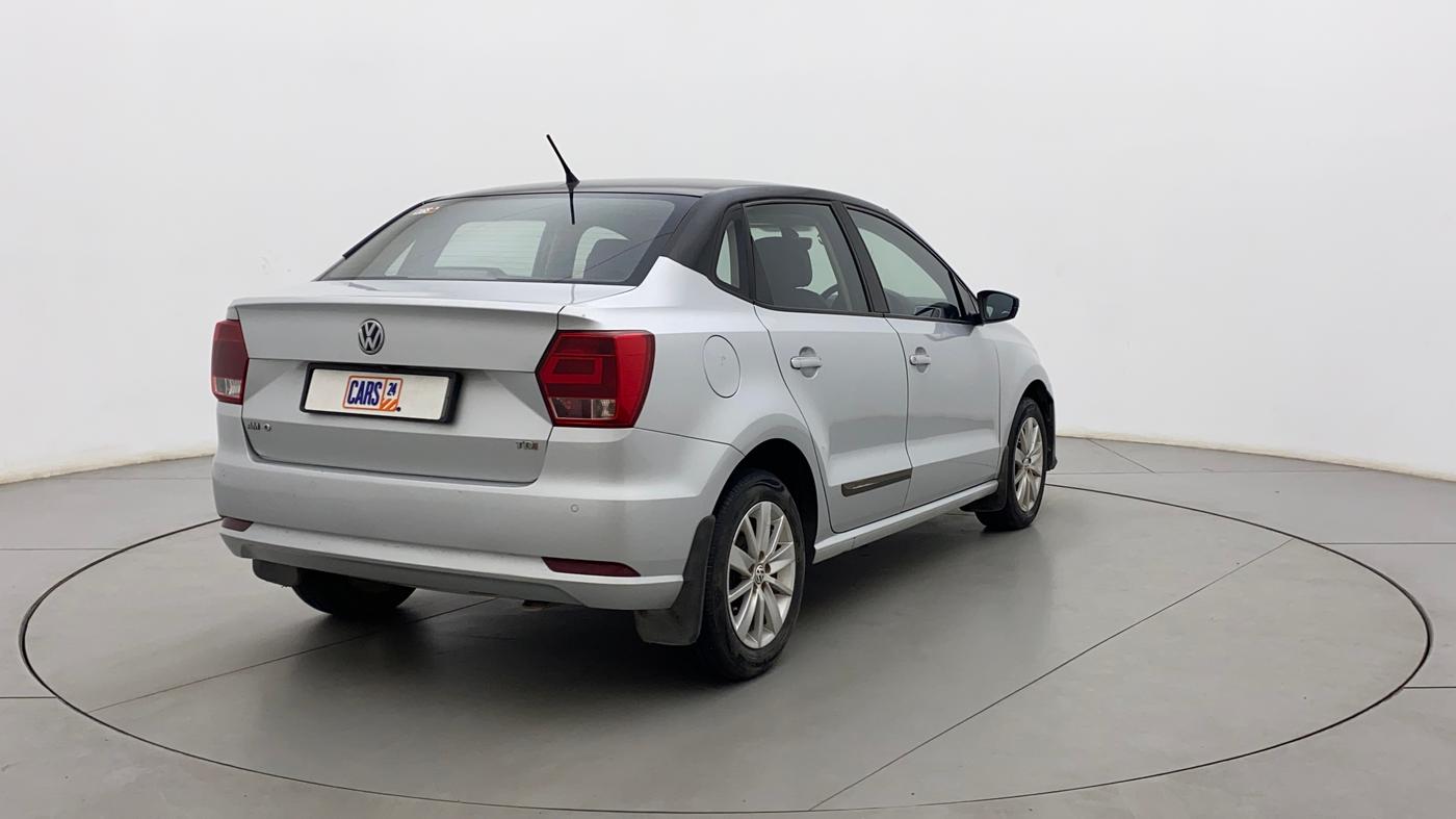2016 Volkswagen Ameo HIGHLINE1.5L, Diesel, Manual, 1,07,362 km, Right Back Diagonal