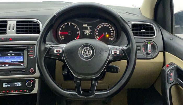 2016 Volkswagen Ameo HIGHLINE1.5L, Diesel, Manual, 1,07,362 km, Steering Wheel Close Up