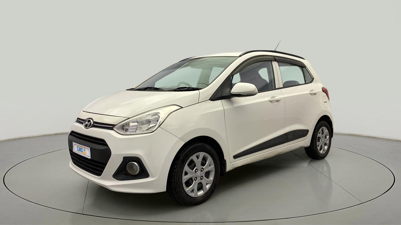 2015 Hyundai Grand i10 SPORTZ 1.2 KAPPA VTVT, Petrol, Manual, 93,806 km, Left Front Diagonal