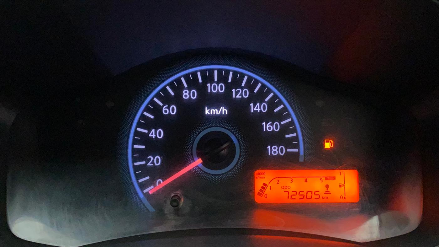 2018 Datsun Redi Go T (O), Petrol, Manual, 72,505 km, Odometer Image