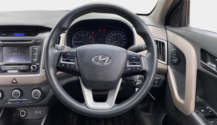 2016 Hyundai Creta E PLUS 1.6 PETROL, Petrol, Manual, 89,371 km, Steering Wheel Close Up