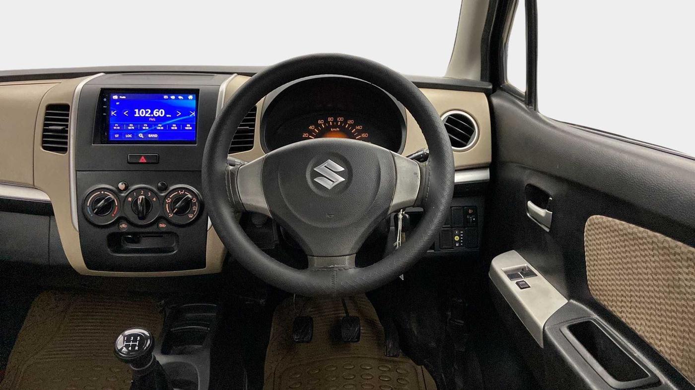 2018 Maruti Wagon R 1.0 LXI CNG, CNG, Manual, 56,486 km, Steering Wheel Close Up
