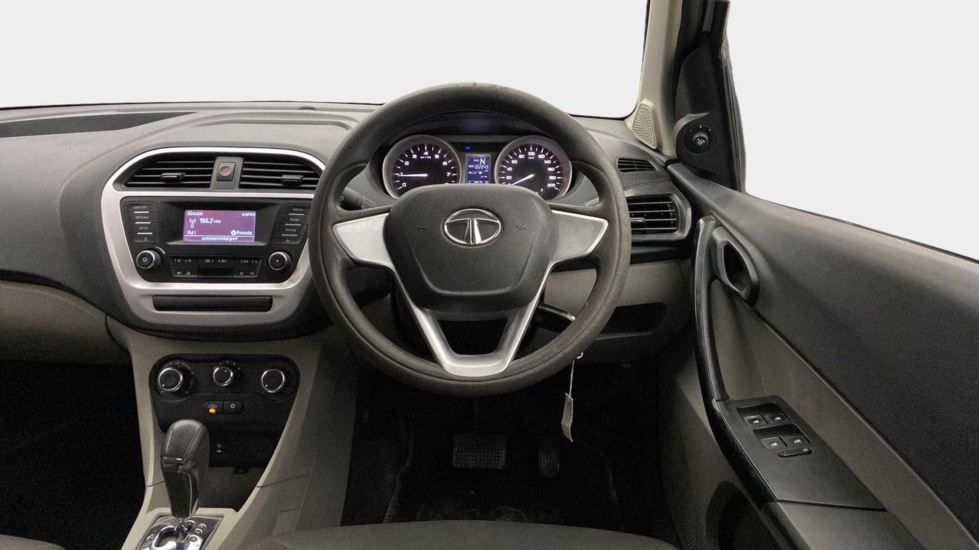 2017 Tata Tiago XTA PETROL, Petrol, Automatic, 1,02,235 km, Steering Wheel Close Up